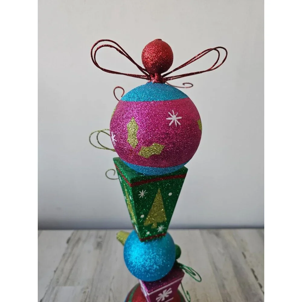 Pier 1 ornament glitter vintage rare Xmas decor centerpiece Bose‎